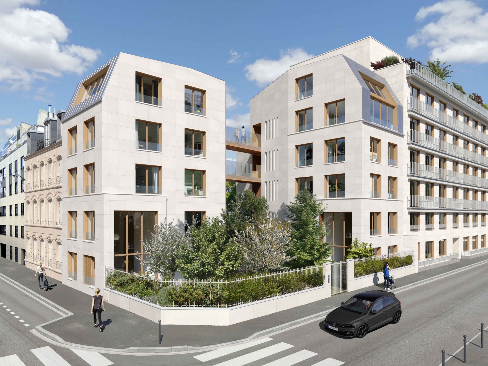 Appartements neufs façade extérieur Paris 14